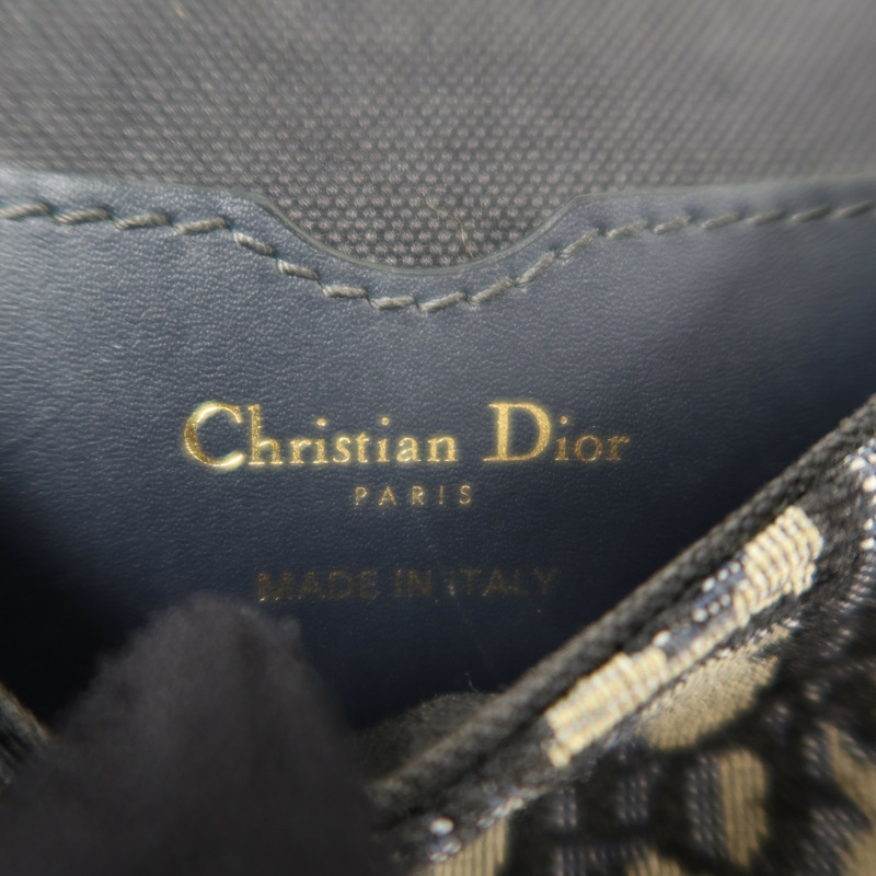 Dior Oblique帆布Mini Bobby金扣肩背袋-5