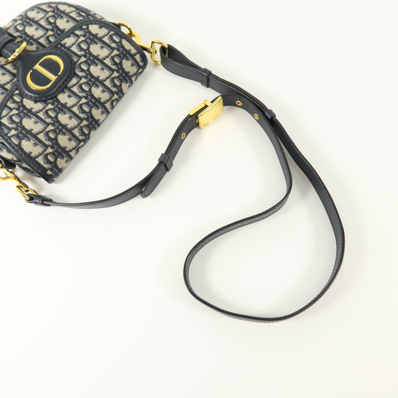 Dior Oblique帆布Mini Bobby金扣肩背袋-7