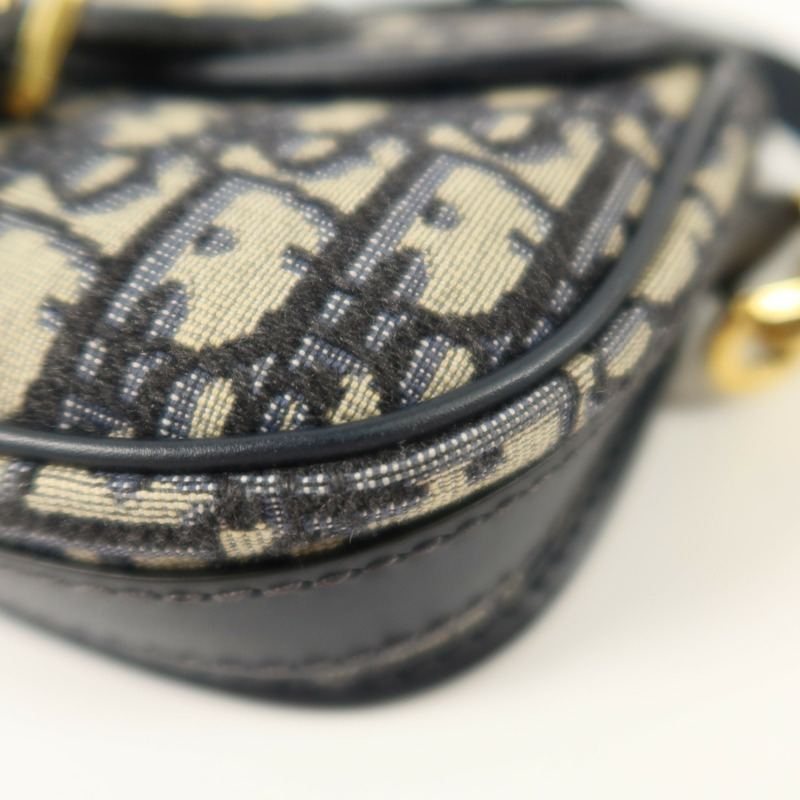 Dior Oblique帆布Mini Bobby金扣肩背袋-11