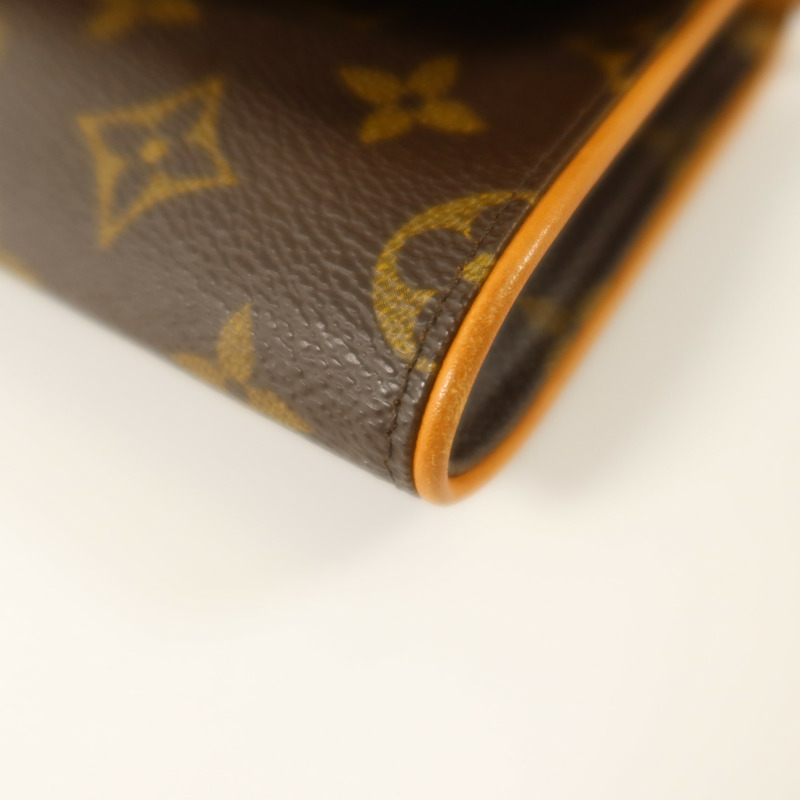 LOUIS VUITTON Monogram Pochette Twin GM金扣肩背袋-11