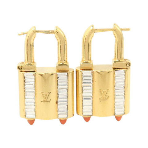 LOUIS VUITTON 金屬Lock Me Earrings耳環