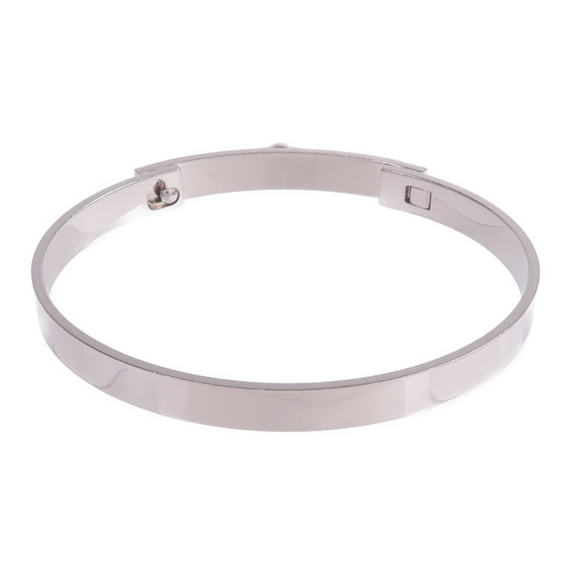 HERMES 18K白金Collier de Chien PM Bracelet鑽石手鐲-2