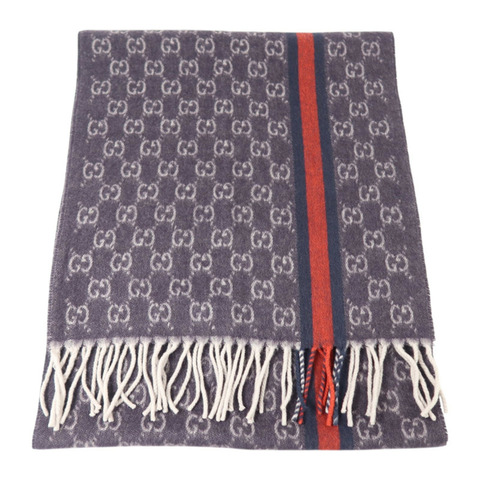 GUCCI 羊絨SC Doubly G Scarf 176.5X35.5圍巾
