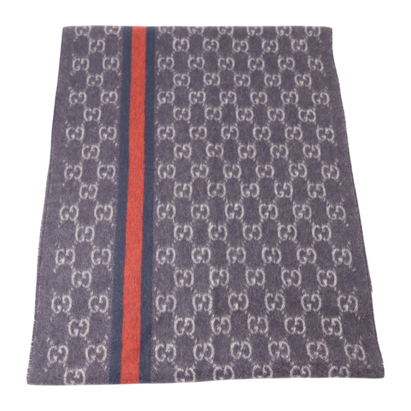 GUCCI 羊絨SC Doubly G Scarf 176.5X35.5圍巾-1