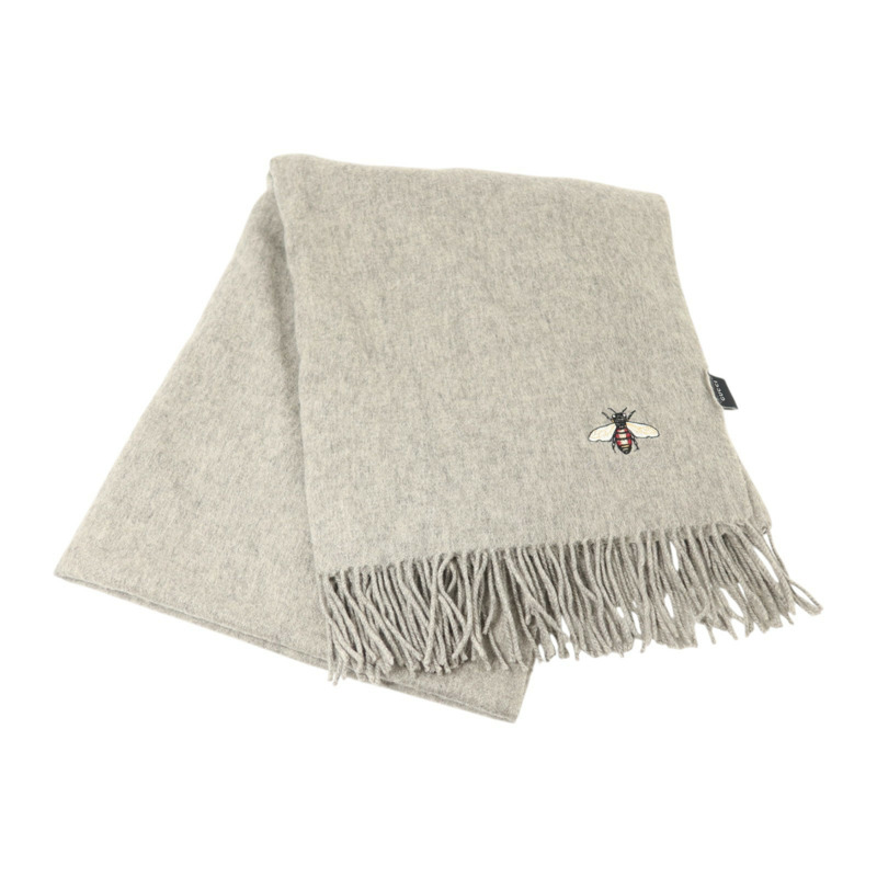 GUCCI 羊毛Bee Scarf 175X7圍巾-4