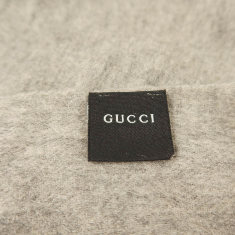 GUCCI 羊毛Bee Scarf 175X7圍巾-6