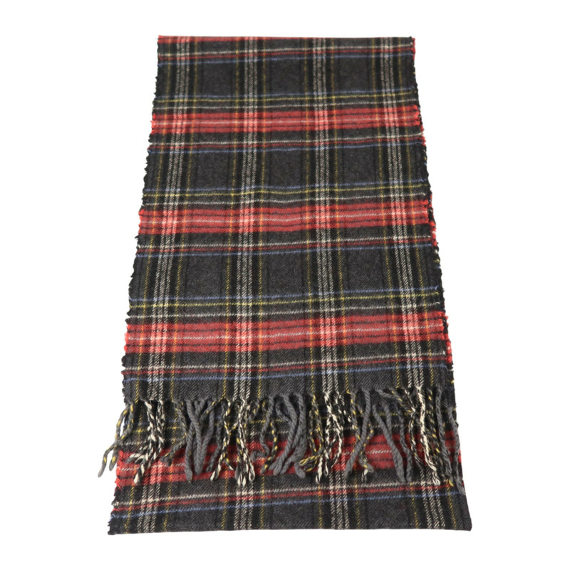 COACH 羊毛/羊絨Tartan Scarf 25.5X170圍巾-3