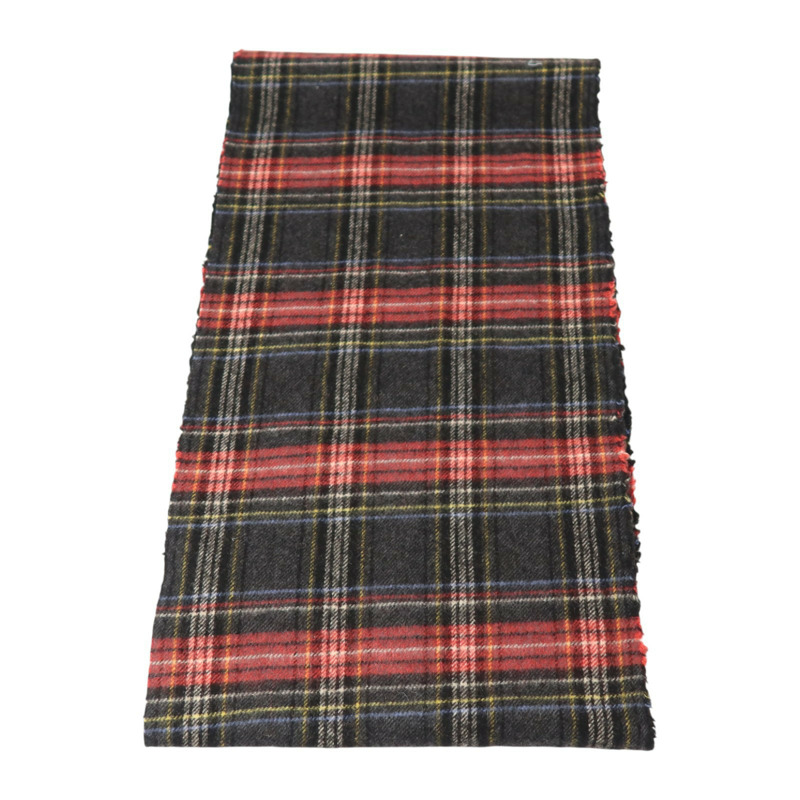 COACH 羊毛/羊絨Tartan Scarf 25.5X170圍巾-4