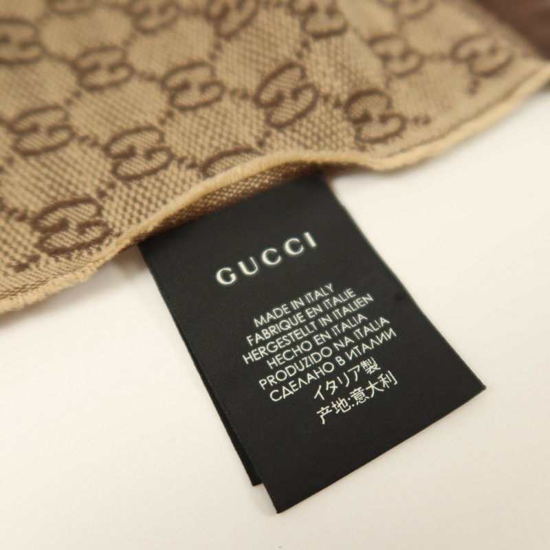 GUCCI 羊毛/絲質Scarf 180x37cm絲巾-5