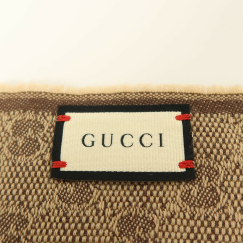 GUCCI 羊毛/絲質Scarf 180x37cm絲巾-7