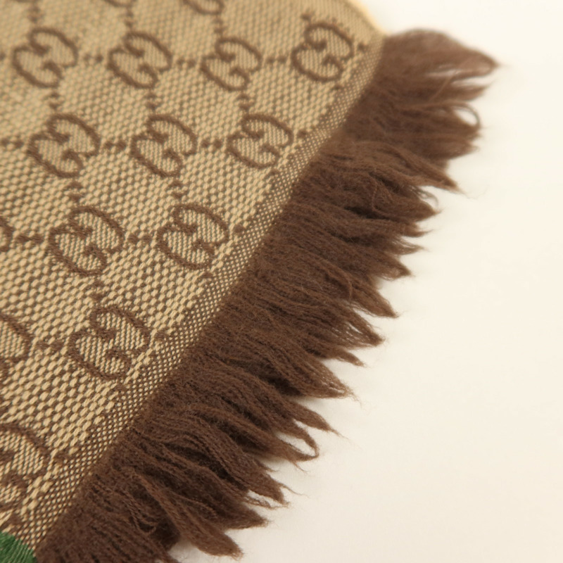 GUCCI 羊毛/絲質Scarf 180x37cm絲巾-9