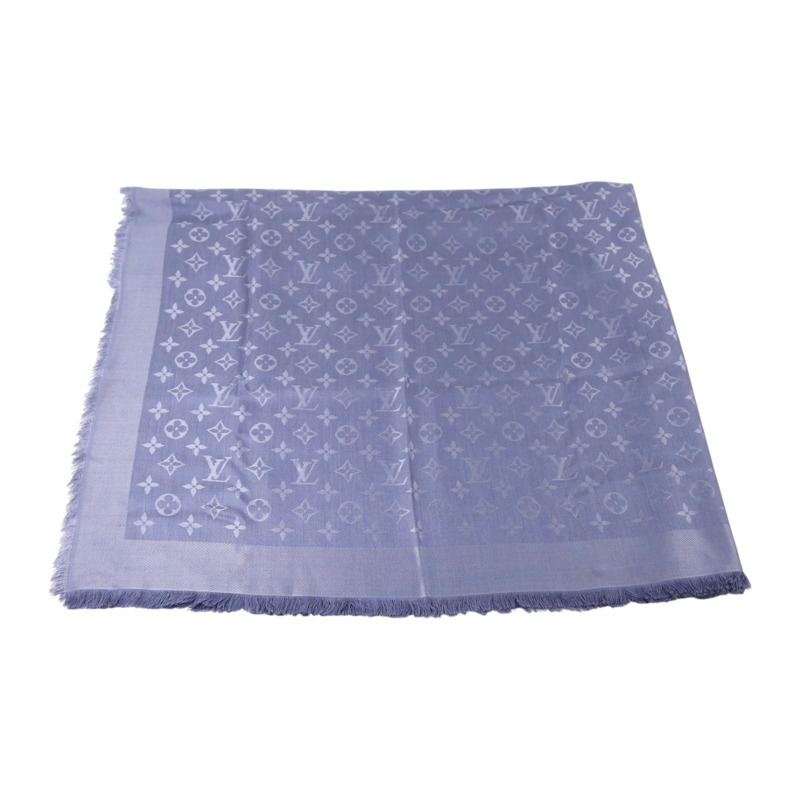 LOUIS VUITTON 絲質/羊毛Monogram Scarf 142.5x142.5絲巾-2