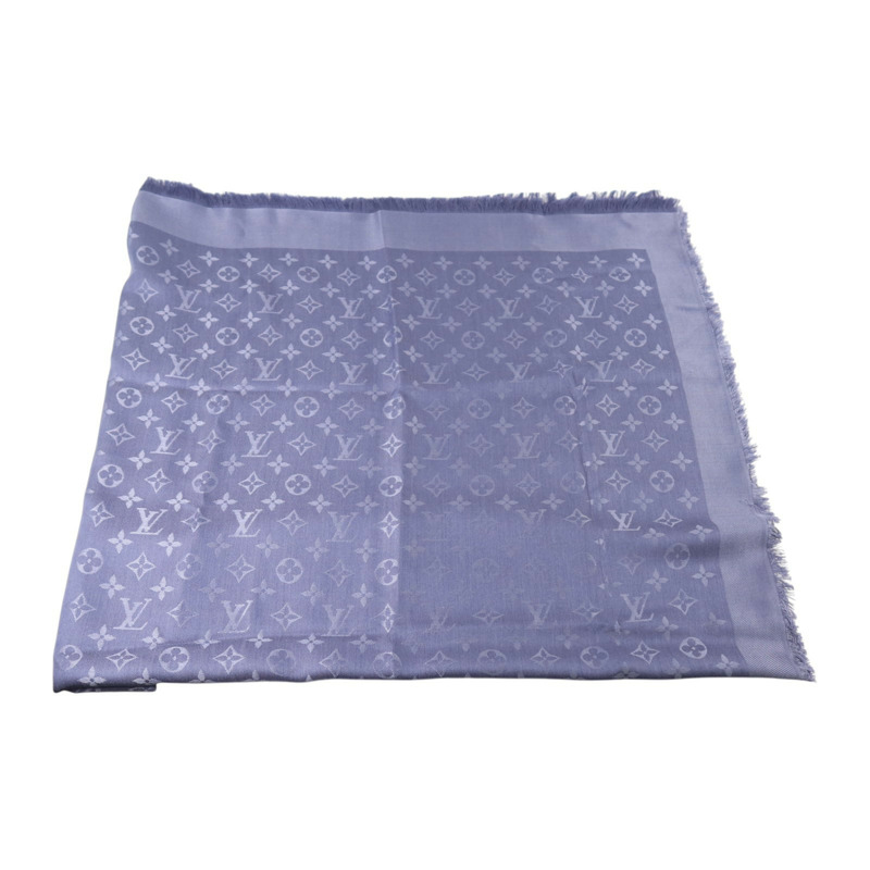LOUIS VUITTON 絲質/羊毛Monogram Scarf 142.5x142.5絲巾-3