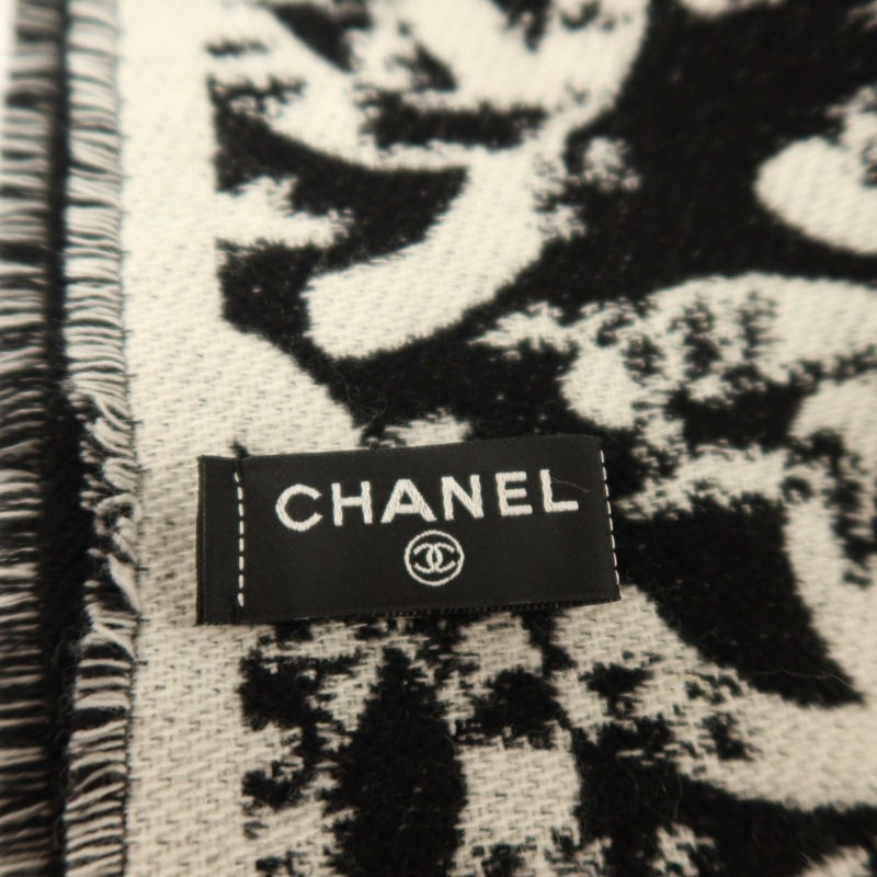 CHANEL 羊毛/羊絨Scarf 182cmX33圍巾-5