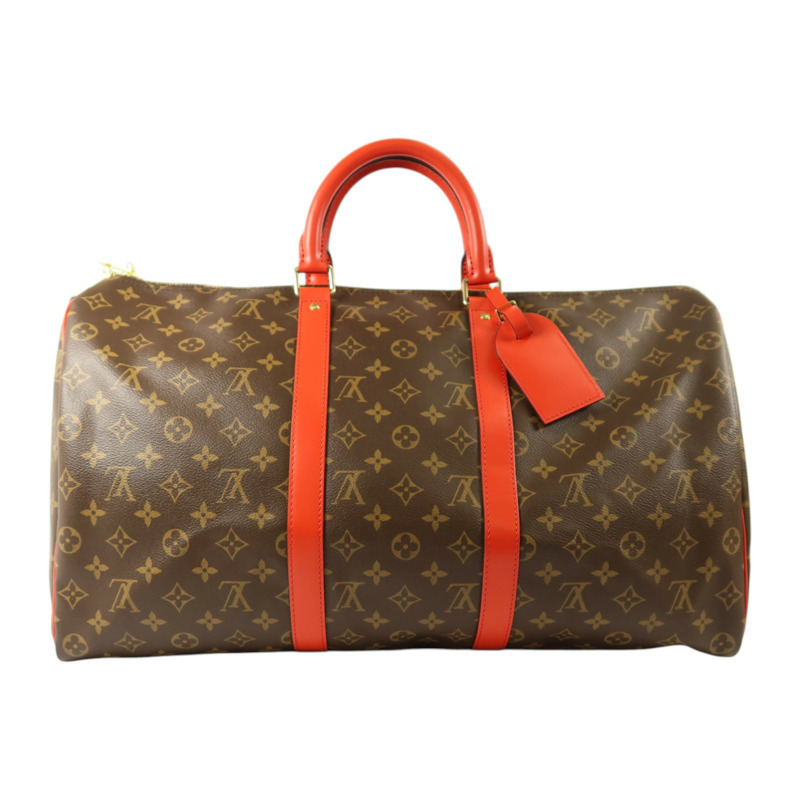 LOUIS VUITTON Monogram Keepall 50 Bandoulie金扣手挽肩背兩用袋-1