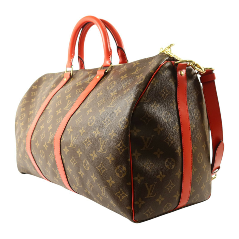 LOUIS VUITTON Monogram Keepall 50 Bandoulie金扣手挽肩背兩用袋-2