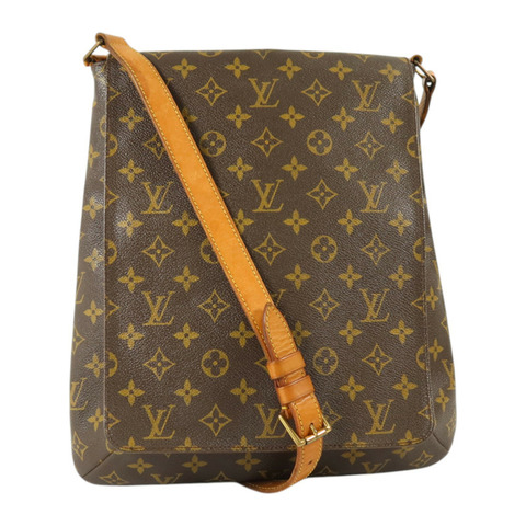 LOUIS VUITTON Monogram Musette金扣肩背袋