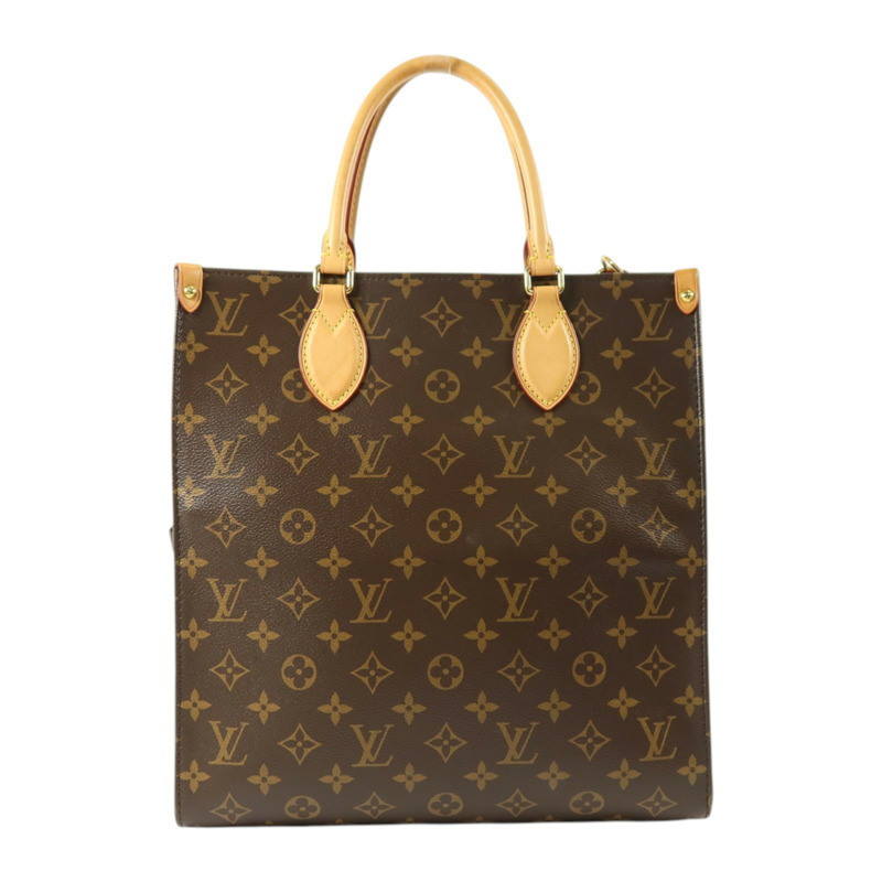 LOUIS VUITTON Monogram Sac Plat PM金扣手挽肩背兩用袋-1