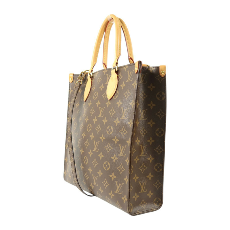 LOUIS VUITTON Monogram Sac Plat PM金扣手挽肩背兩用袋-2