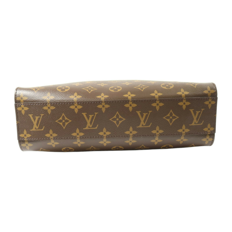 LOUIS VUITTON Monogram Sac Plat PM金扣手挽肩背兩用袋-3