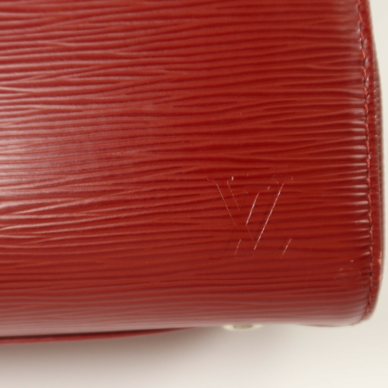 LOUIS VUITTON Epi Brea MM銀扣手挽肩背兩用袋-9