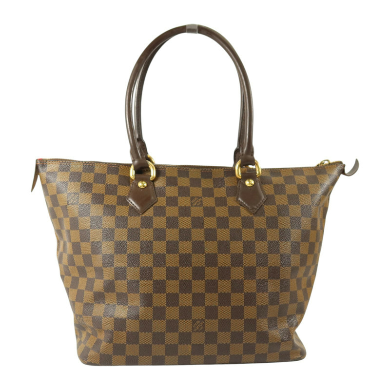 LOUIS VUITTON Damier Saleya MM金扣肩背袋-1