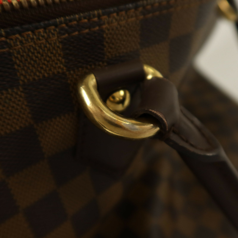 LOUIS VUITTON Damier Saleya MM金扣肩背袋-15