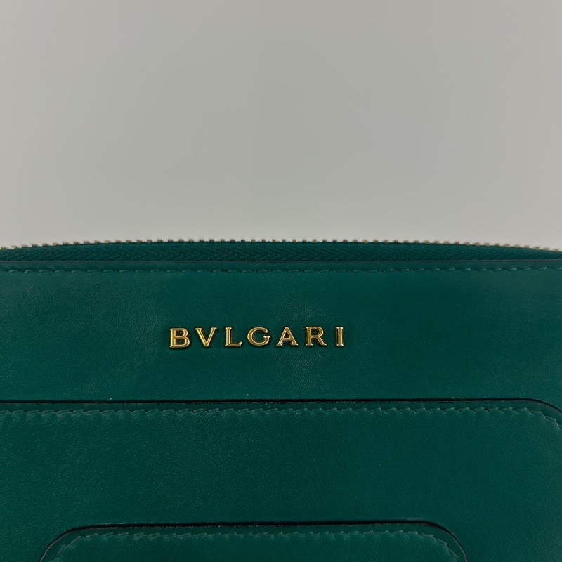 BVLGARI 琺瑯蛇頭拉鍊長夾-2