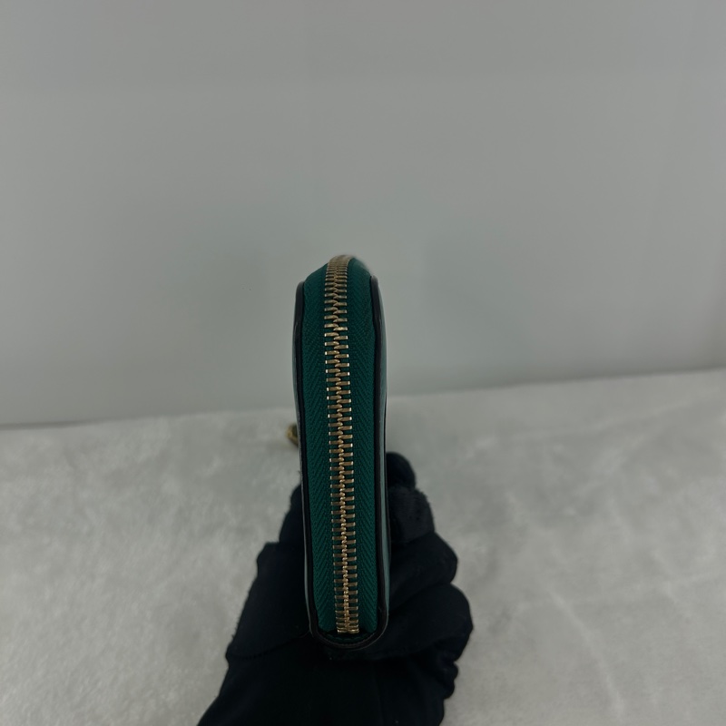 BVLGARI 琺瑯蛇頭拉鍊長夾-5