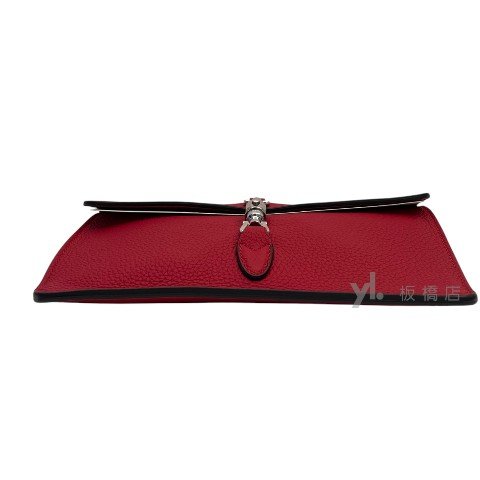 Y1970-GUCCI Jackie1961紅牛皮下蓋斜背包364435-4