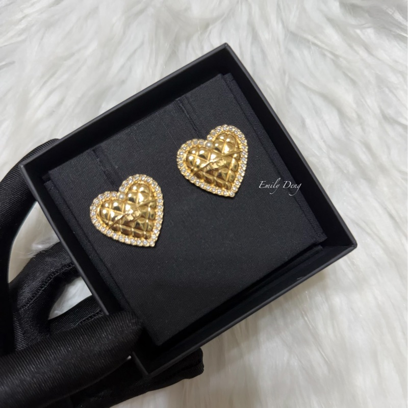 Chanel 手工坊愛心耳環-3