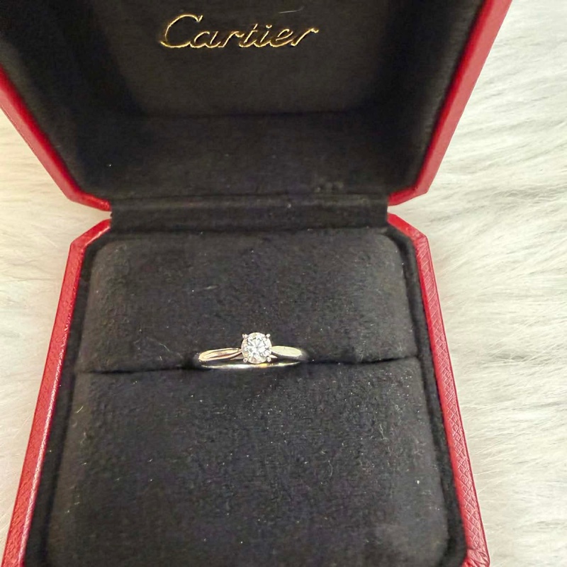 Cartier SOLITAIRE 0.31CT鑽戒-0
