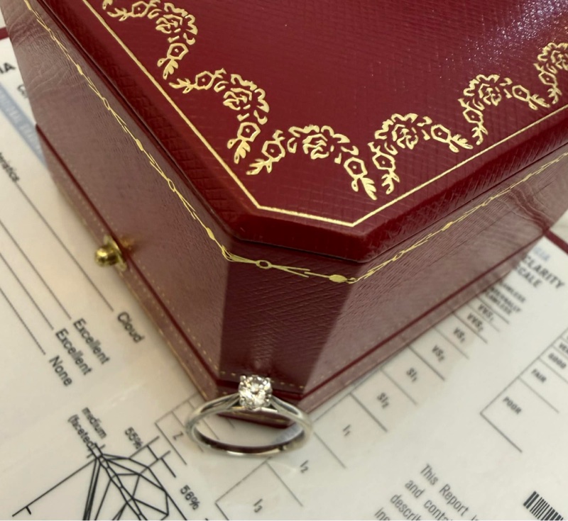 Cartier SOLITAIRE 0.31CT鑽戒-5