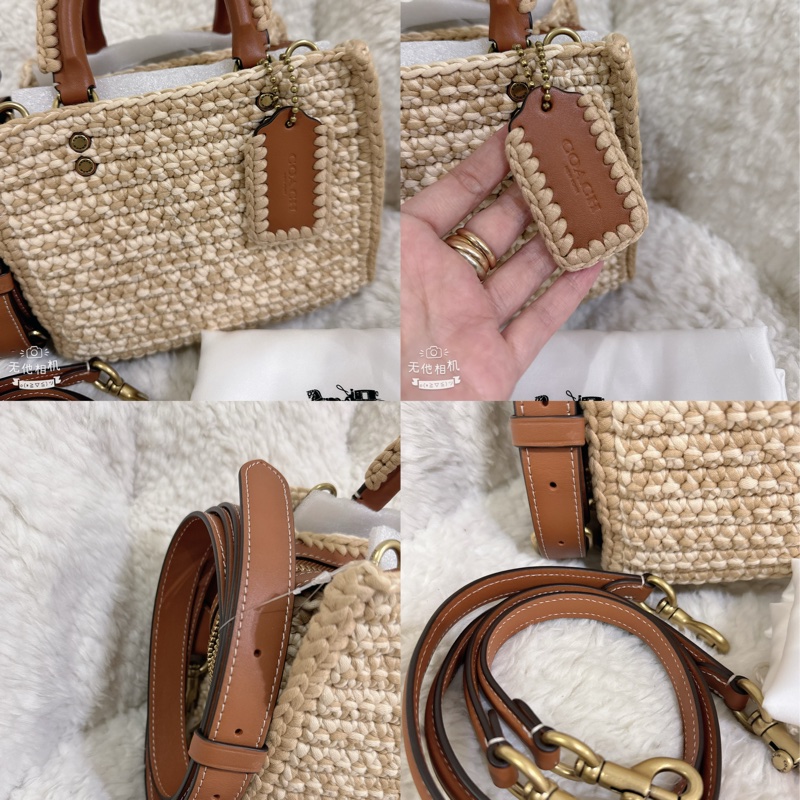 未使用coach Rogue 20針織🧶毛線系列三用包（原價25800元）-1