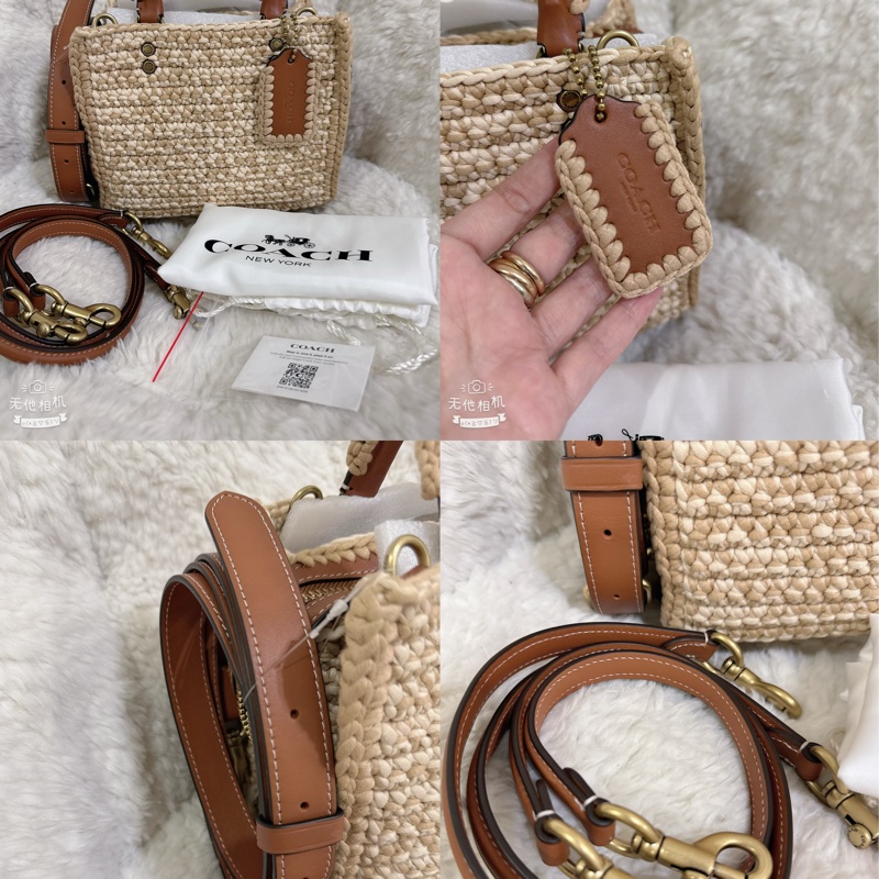 未使用coach Rogue 20針織🧶毛線系列三用包（原價25800元）-3