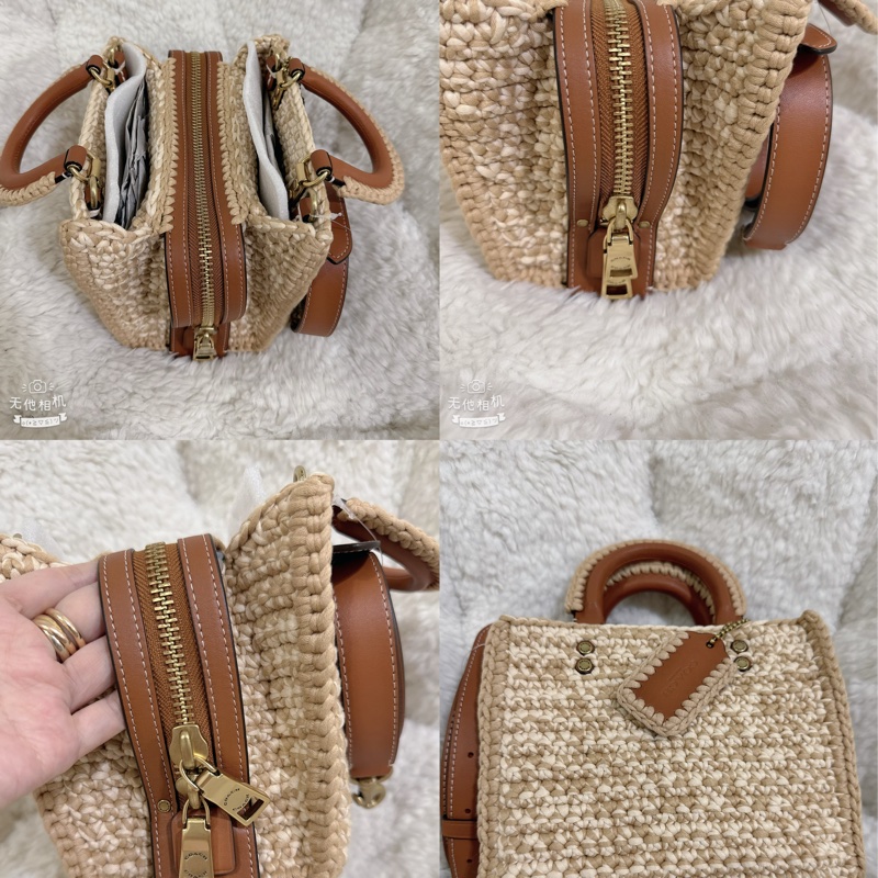 未使用coach Rogue 20針織🧶毛線系列三用包（原價25800元）-4