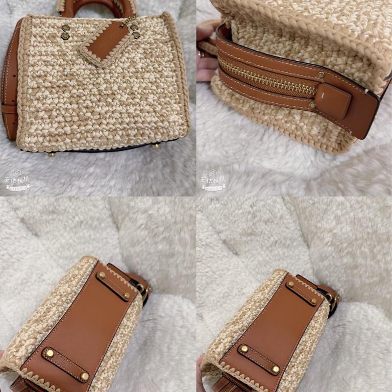 未使用coach Rogue 20針織🧶毛線系列三用包（原價25800元）-5