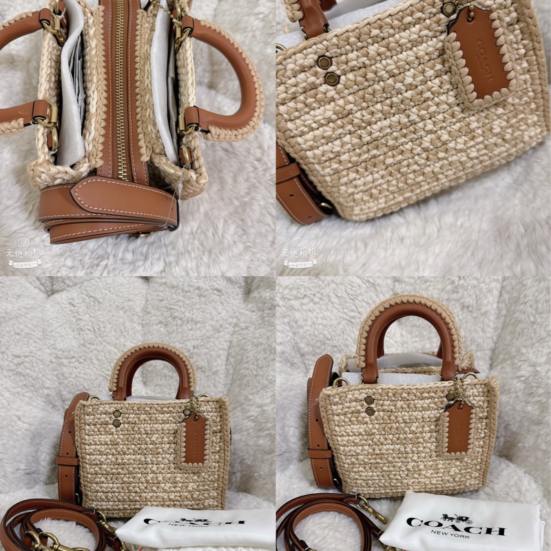 未使用coach Rogue 20針織🧶毛線系列三用包（原價25800元）-7
