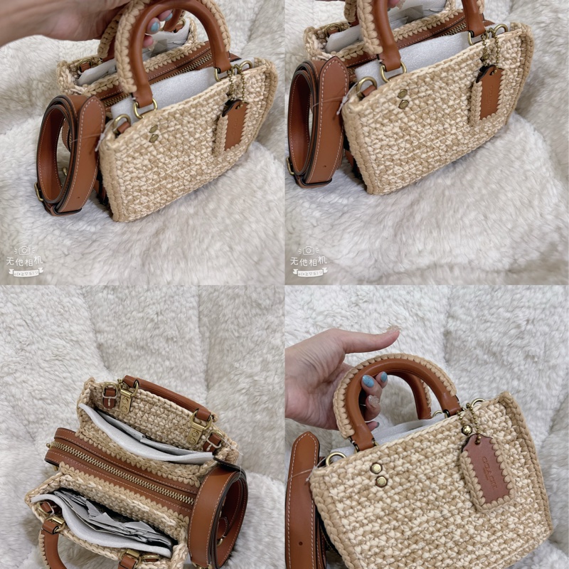 未使用coach Rogue 20針織🧶毛線系列三用包（原價25800元）-14