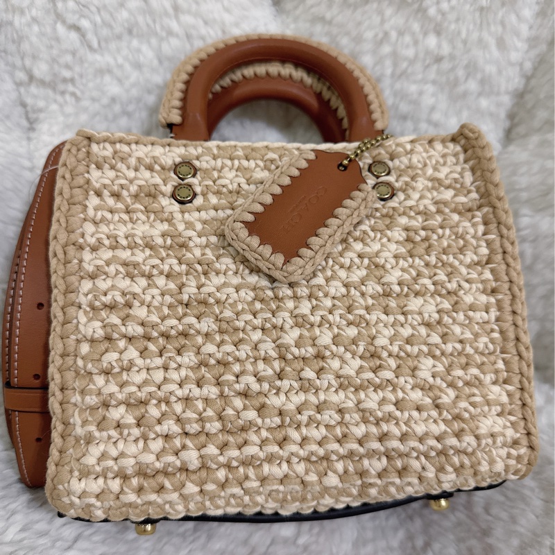 未使用coach Rogue 20針織🧶毛線系列三用包（原價25800元）-18