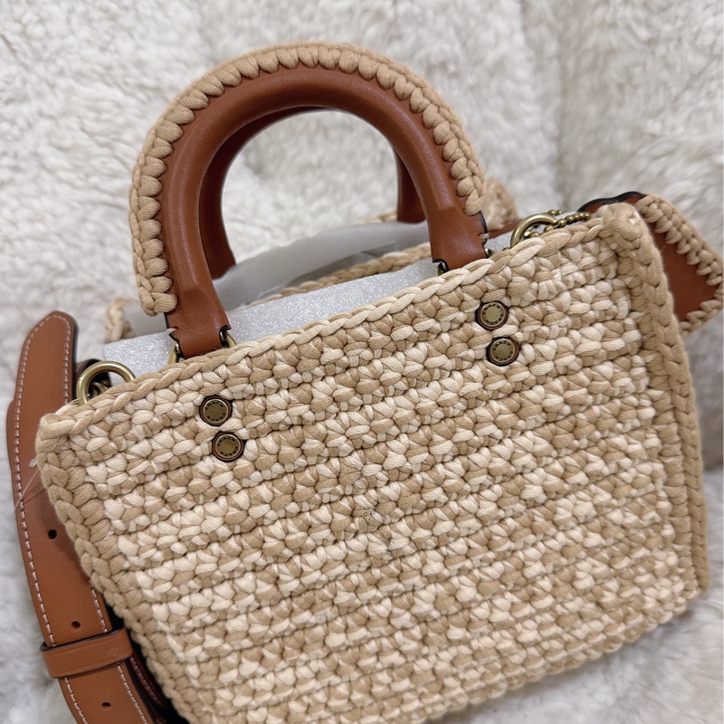 未使用coach Rogue 20針織🧶毛線系列三用包（原價25800元）-22