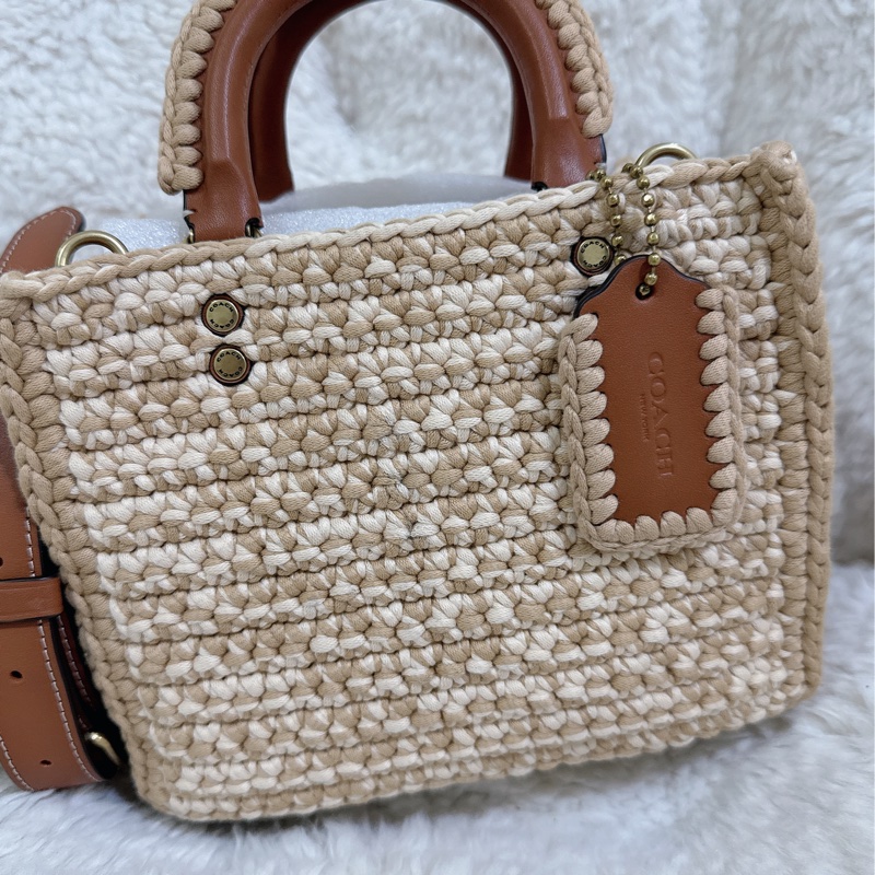 未使用coach Rogue 20針織🧶毛線系列三用包（原價25800元）-25
