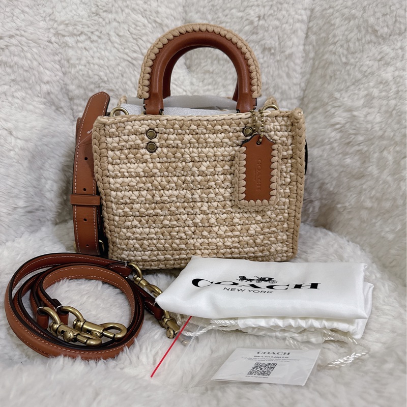 未使用coach Rogue 20針織🧶毛線系列三用包（原價25800元）-27