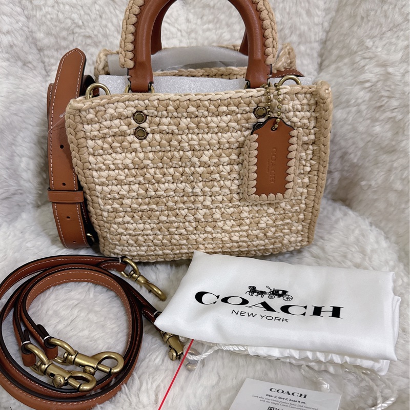 未使用coach Rogue 20針織🧶毛線系列三用包（原價25800元）-28