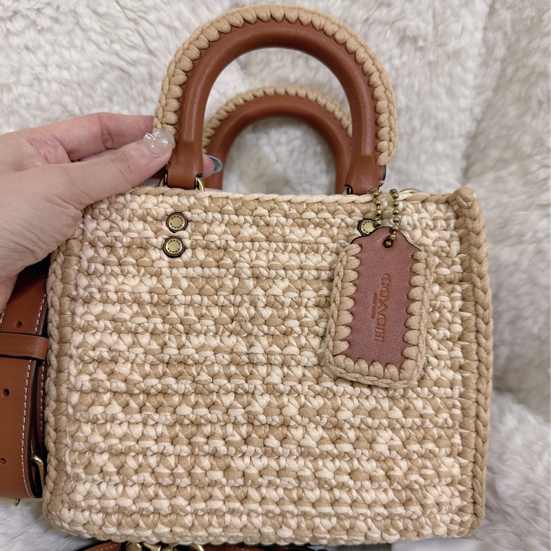 未使用coach Rogue 20針織🧶毛線系列三用包（原價25800元）-32
