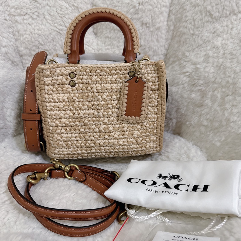 未使用coach Rogue 20針織🧶毛線系列三用包（原價25800元）-33