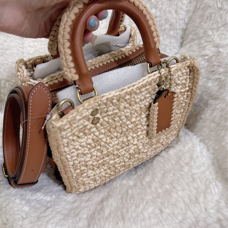未使用coach Rogue 20針織🧶毛線系列三用包（原價25800元）-51