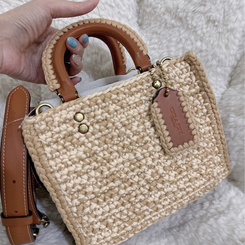 未使用coach Rogue 20針織🧶毛線系列三用包（原價25800元）-52