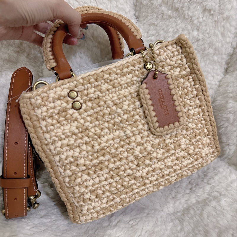 未使用coach Rogue 20針織🧶毛線系列三用包（原價25800元）-53