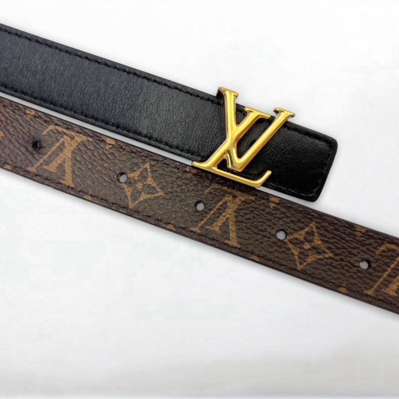 Y1979-LV Iconic 雙面原花拼黑牛皮皮帶M0431V-5